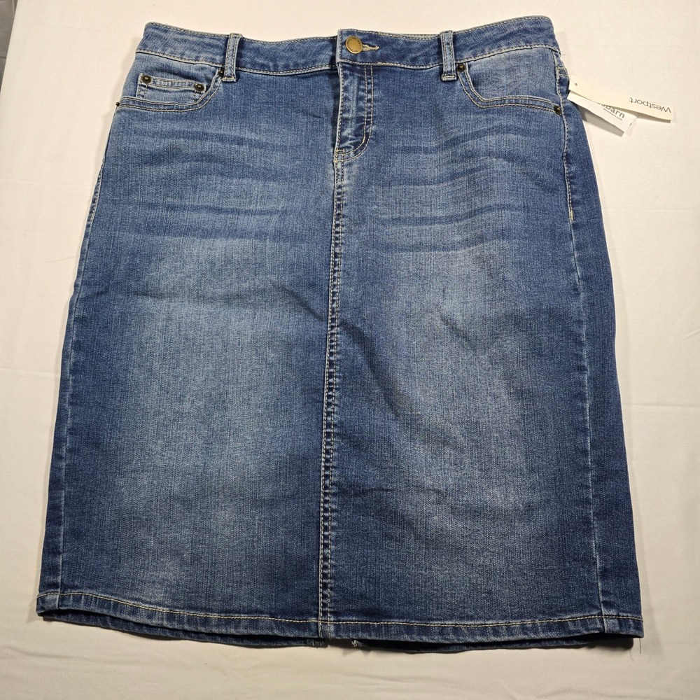 Westport Stretch Denim Skirt Classic Blue Women's